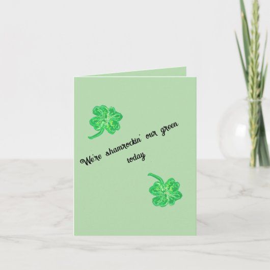 Wenskaart: St. Patrick's Day Feestdagen Kaart (Voorkant)