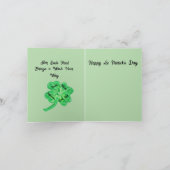 Wenskaart: St. Patrick's Day Feestdagen Kaart (Binnen)