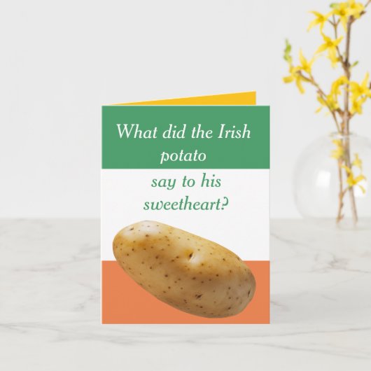 wenskaart "St. Patrick's Day" Kaart (Gele Bloem)