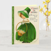  Wenskaart St. Patrick's Day Kaart (Gele Bloem)