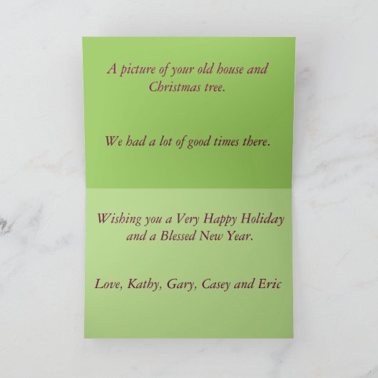 Wenskaart, standaard witte enveloppen inbegrepen feestdagen kaart (Binnen)