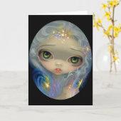 wenskaart "Stardust Angel" Kaart (Gele Bloem)