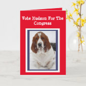 Wenskaart stemt Hudson voor Congres Kaart (Gele Bloem)