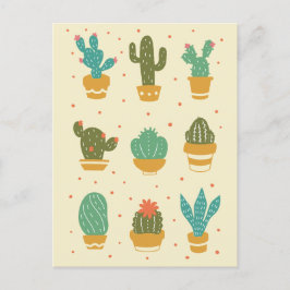 Wenskaart SUCCULENTS Feestdagenkaart