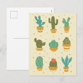 Wenskaart SUCCULENTS Feestdagenkaart (Voorkant / Achterkant)