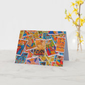 wenskaart tarotkaarten kaart (Gele Bloem)