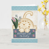 Wenskaart tegen de aanval op de dienstreis kaart (Gele Bloem)