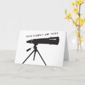 Wenskaart telescopen kaart (Gele Bloem)