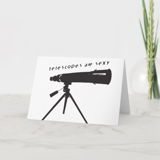 Wenskaart telescopen kaart (Voorkant)
