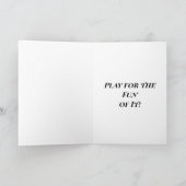 Wenskaart - Tennis Player Motivation Bedankkaart (Binnen)