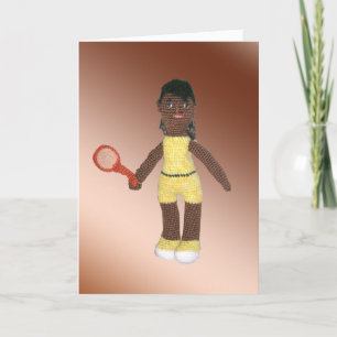 Wenskaart - Tennis Player Motivation Bedankkaart