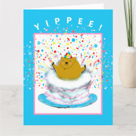 wenskaart ter gelegenheid van de verjaardag van de kaart