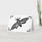 Wenskaart ter illustratie van doodskop Moth  Kaart (Voorkant)