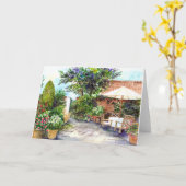 Wenskaart - Terras of the Manor House Kaart (Gele Bloem)