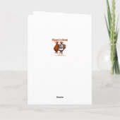 Wenskaart  Thanksgiving Humor Feestdagen Kaart (Achterkant)