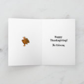 Wenskaart  Thanksgiving Humor Feestdagen Kaart (Binnen)