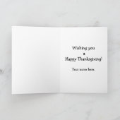 Wenskaart  Thanksgiving Humor Feestdagen Kaart (Binnen)