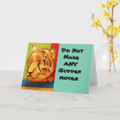 Wenskaart Tiger Kaart (Gele Bloem)