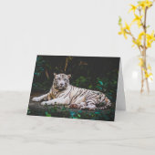 Wenskaart Tiger Kaart (Gele Bloem)