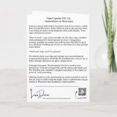 wenskaart "Time Capsule Fill-Up" Kaart (Achterkant)