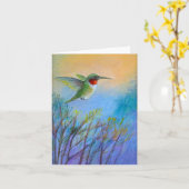 wenskaart 'Tiny Flight' Kaart (Gele Bloem)