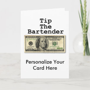 Wenskaart - TIP DE BARTENDER! Kaart