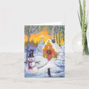 Wenskaart "Top Hat Kit Kat" Kaart