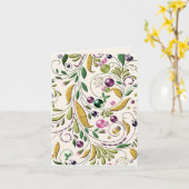 Wenskaart - Toscaanse Cirkel Kaart (Gele Bloem)