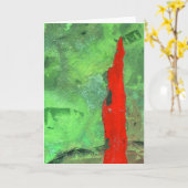 wenskaart "Tower 1" Abstract ontwerp Kaart (Gele Bloem)