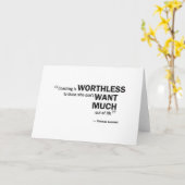 Wenskaart - 'Trainen is waardeloos… " Kaart (Gele Bloem)