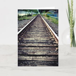 Wenskaart treinspoor kaart