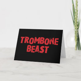 Wenskaart Trombone Beast Kaart