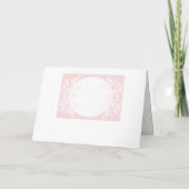 Wenskaart, trouwuitnodiging, roze, bloem- (Achterkant)