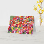 Wenskaart Tulpbloemen Kaart (Gele Bloem)