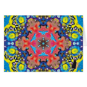 Wenskaart tussen Kaleidoscoop