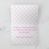 Wenskaart - Tweetonige Kosmos - 2e Jubileum Kaart (Binnen)