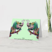 Wenskaart Twin Dragons Kaart (Achterkant)