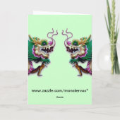 Wenskaart Twin Dragons Kaart (Achterkant)