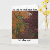 Wenskaart uit elkaar vallen kaart (Gele Bloem)