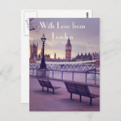 Wenskaart uit londen briefkaart (Voorkant / Achterkant)