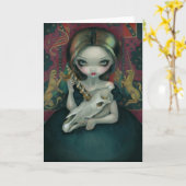 wenskaart "Unicorn's Ghost" Kaart (Gele Bloem)