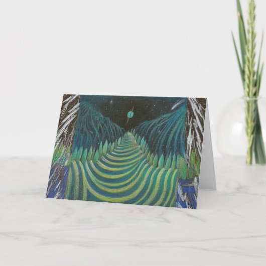 wenskaart "Uranian Road" Kaart (Voorkant)