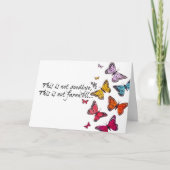  Wenskaart Vaarwel vlinder Kaart (Voorkant)