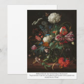 Wenskaart 'Vaas van bloemen' | Matteüs 6:28-29 Kaart (Voorkant / Achterkant)