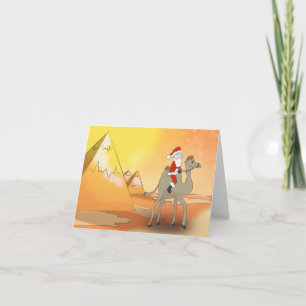 wenskaart vader Kerstmis in Egypte Feestdagen Kaart