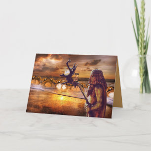 wenskaart vader tijd kaart