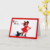 Wenskaart-Vakdag Art- Halloween 18 Kaart (Gele Bloem)