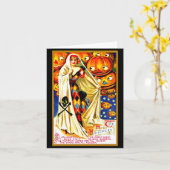 Wenskaart-Vakdag Art- Halloween 54 Kaart (Gele Bloem)