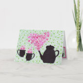 Wenskaart - Valentijn Tea Kaart (Voorkant)