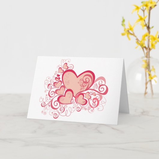 Wenskaart Valentijnsdag (blanco) Kaart (Gele Bloem)